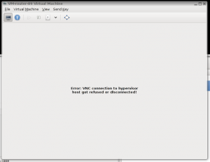 Error: connection to hypervisor host got refused or disconnected!